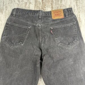 Levis 550 Men's Jeans Size 36x36 Black Straight Leg Denim Relaxed Fit Vintage